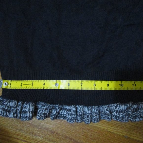 French Connection Women's Alexa Ruffle Trim Sweater Blue XS EUC - Picture 9 of 9